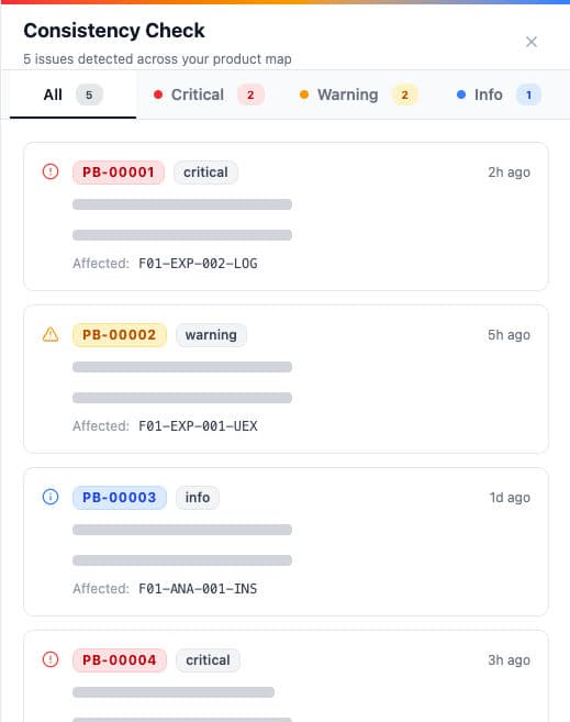 Consistency Check Feature
